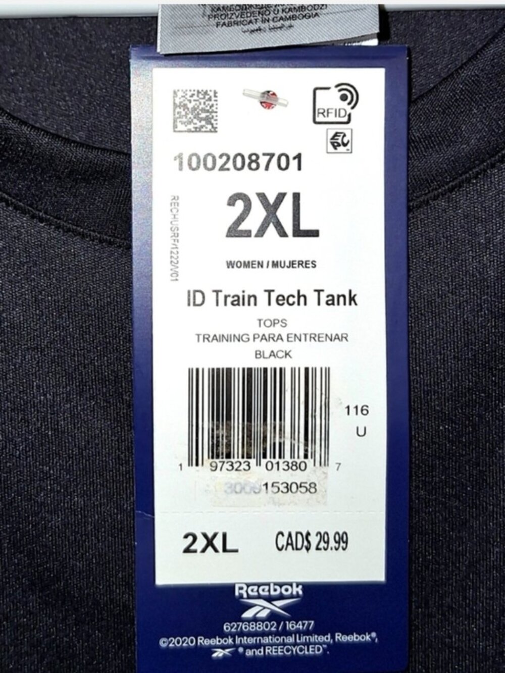Reebok dry fit tank size 2XL - NWT - Picture 10 of 16